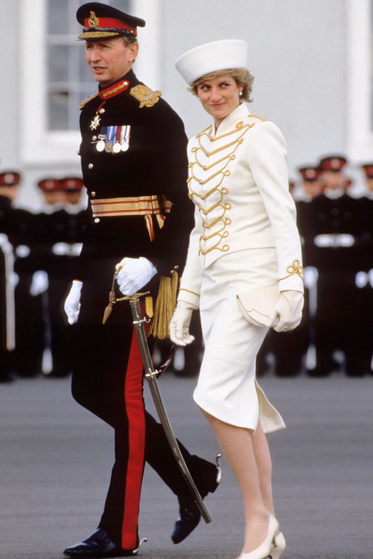 military skirt suit