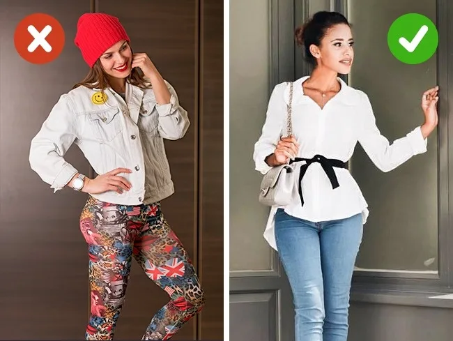 Việc mang những trang phục không phù hợp lứa tuổi chỉ khiến tuổi tác của bạn bị nhấn mạnh hơn mà thôi