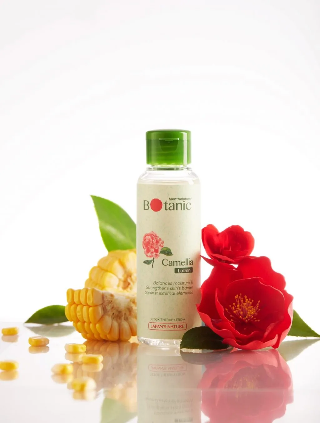 lotion mỹ phẩm thiên nhiên với hoa