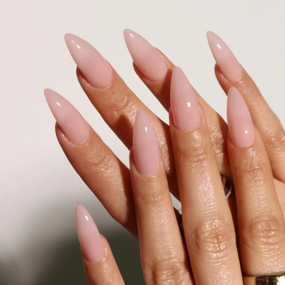 bộ móng sơn hồng nude