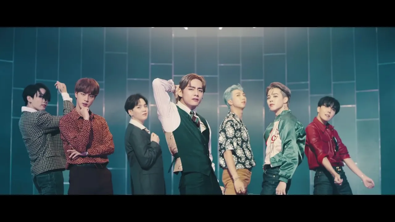 trang phục retro phong cách disco thập niên 70 bts mv dynamite