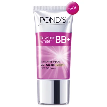 Sản phẩm gợi ý: BB Cream Pond’s – Kem dưỡng trắng tạo nền với SPF 30 PA++, giúp phủ ngay khuyết điểm, dưỡng trắng dài lâu.