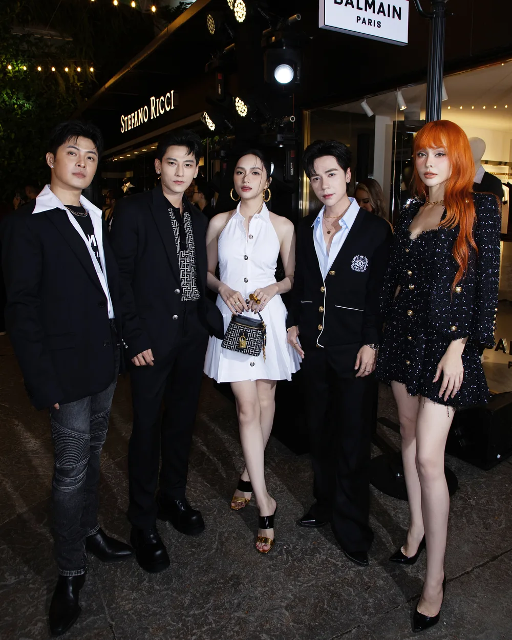 Hương Giang và khách mời tại sự kiện Balmain