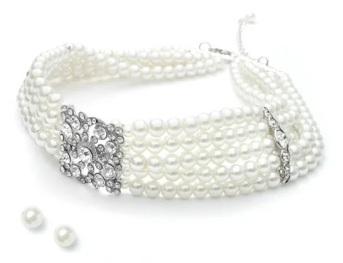 trang suc ngoc trai vong co choker