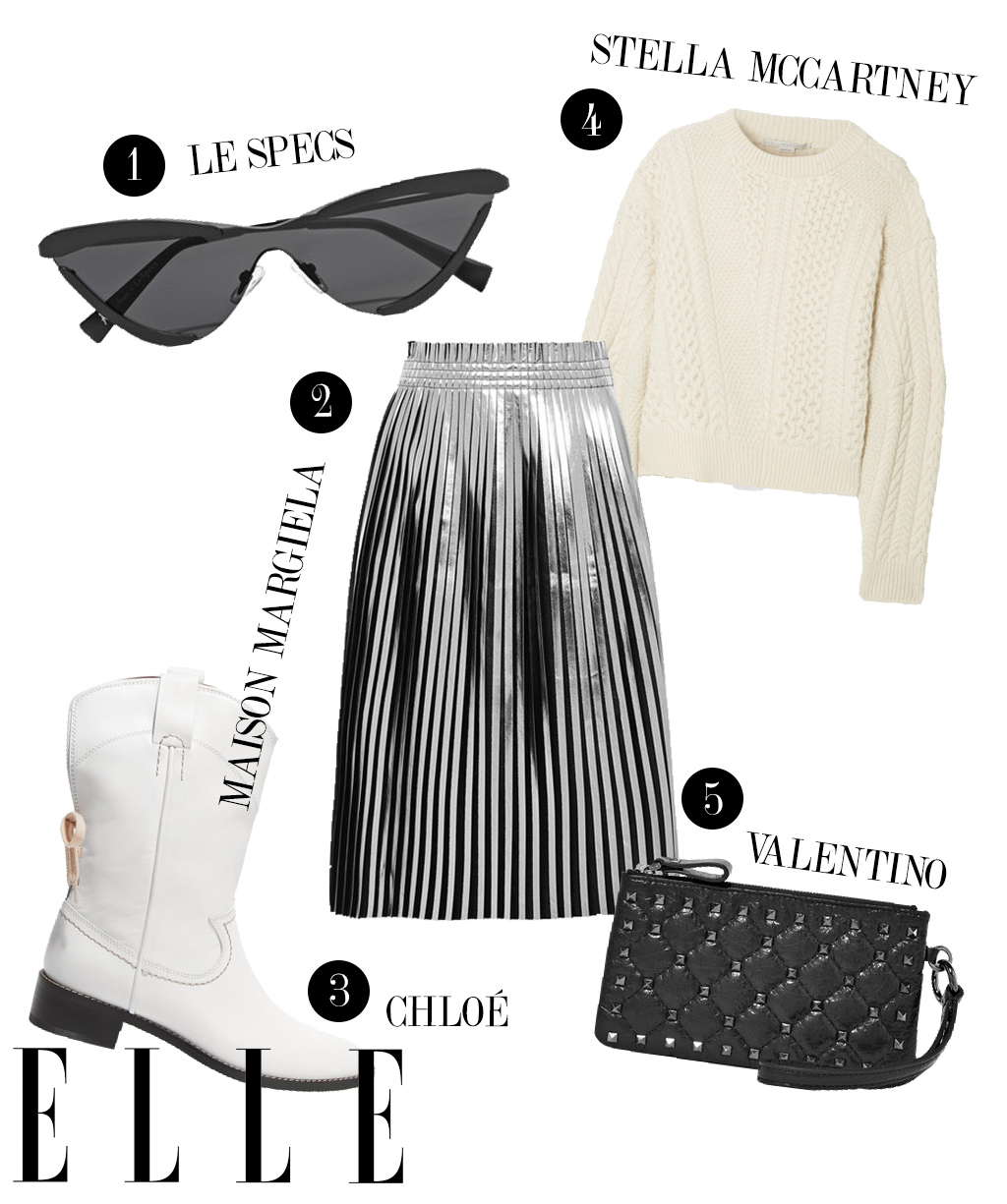 ELLE VIỆT NAM ELLE STYLE CALENDAR PHỐI VÁY XẾP LY 2