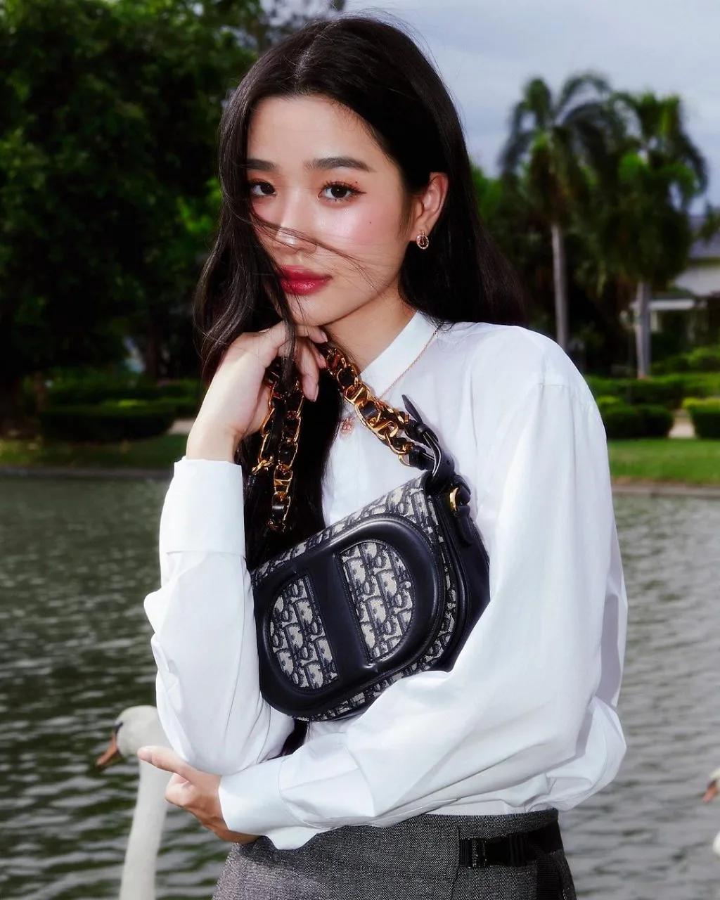 Phong cách trang điểm ngọt ngào của Tontawan Tantivejakul.