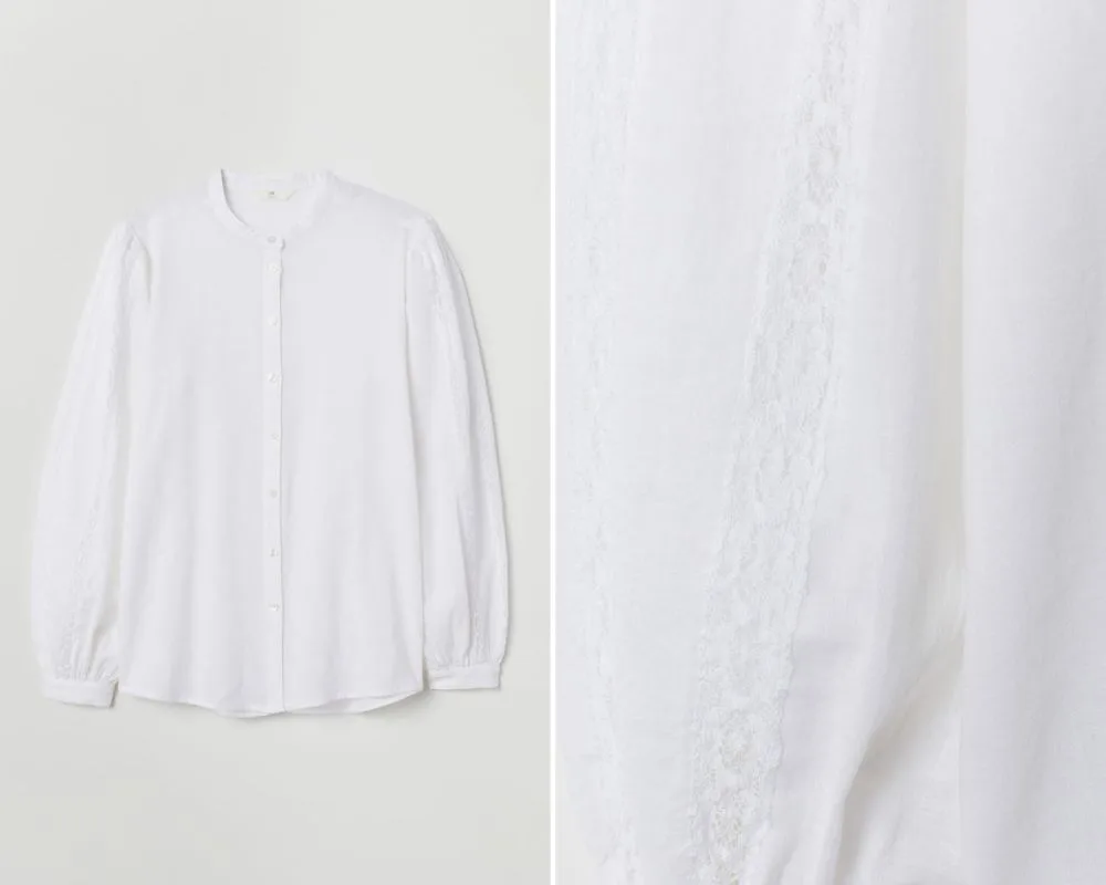 Áo sơ mi đũi H&M