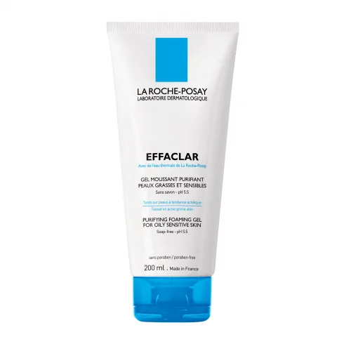 Sữa rửa mặt thuộc bộ sản phẩm trị mụn Effaclar của hãng dược mỹ phẩm nổi tiếng của Pháp La Roche Posay