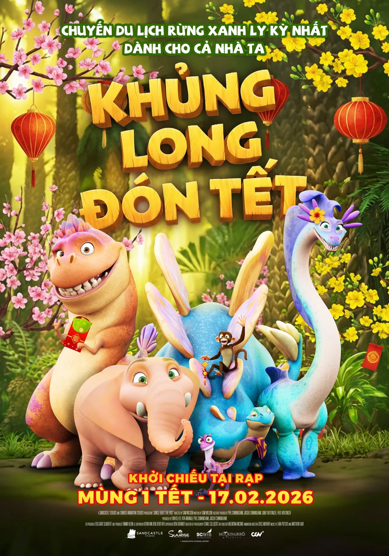 Khủng Long Đón Tết là phim phiêu lưu hoạt hình lồng tiếng Việt