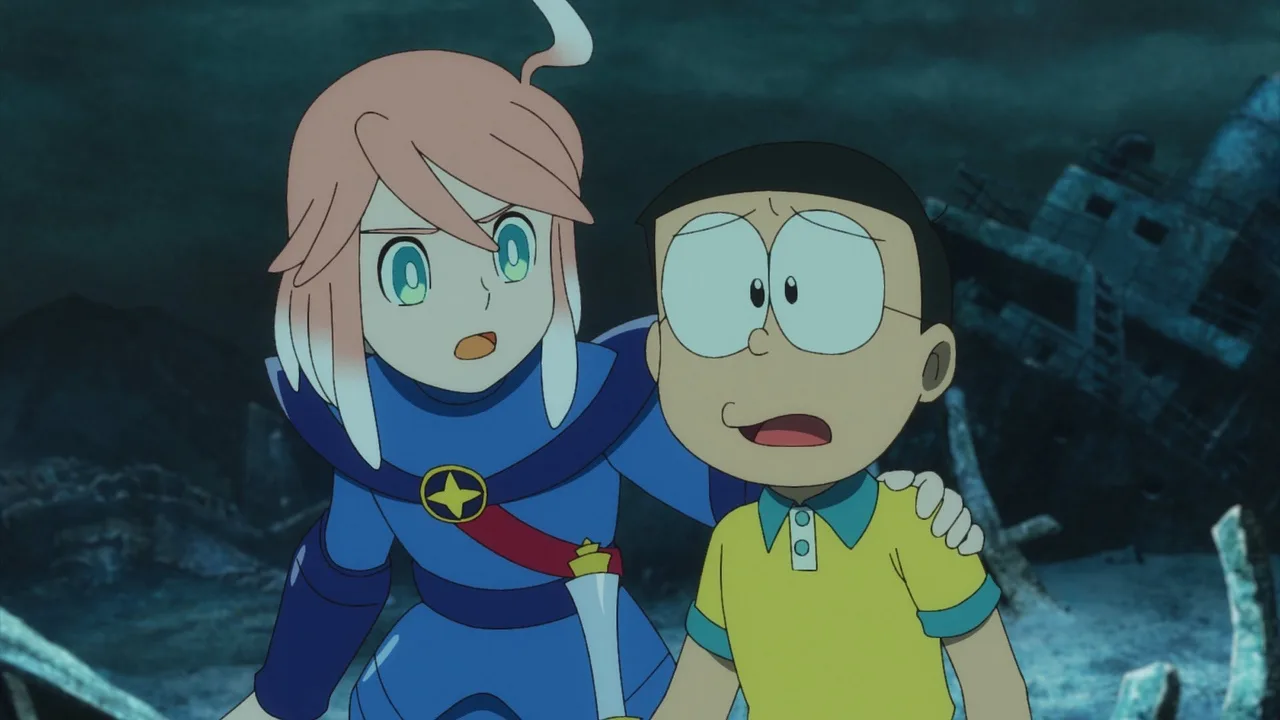 cậu bé EI và Nobita trong phim Doraemon: Nobita và lâu đài dưới đáy biển
