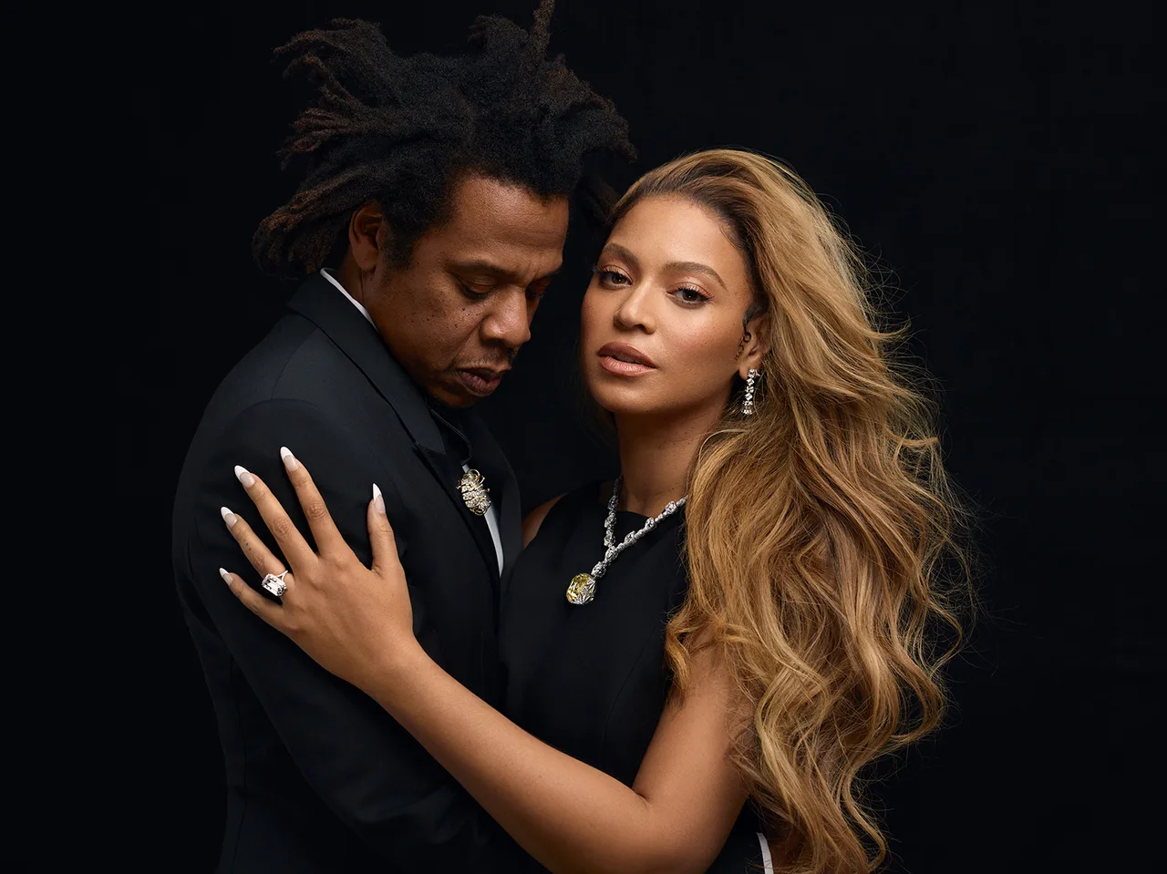 Beyoncé và Jay Z trong chiến dịch About Love của Tiffany Co. năm 2021