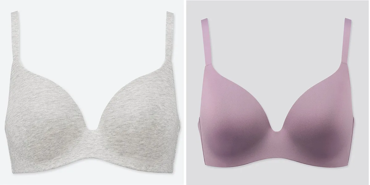Áo ngực không gọng cotton/nylon spandex uniqlo