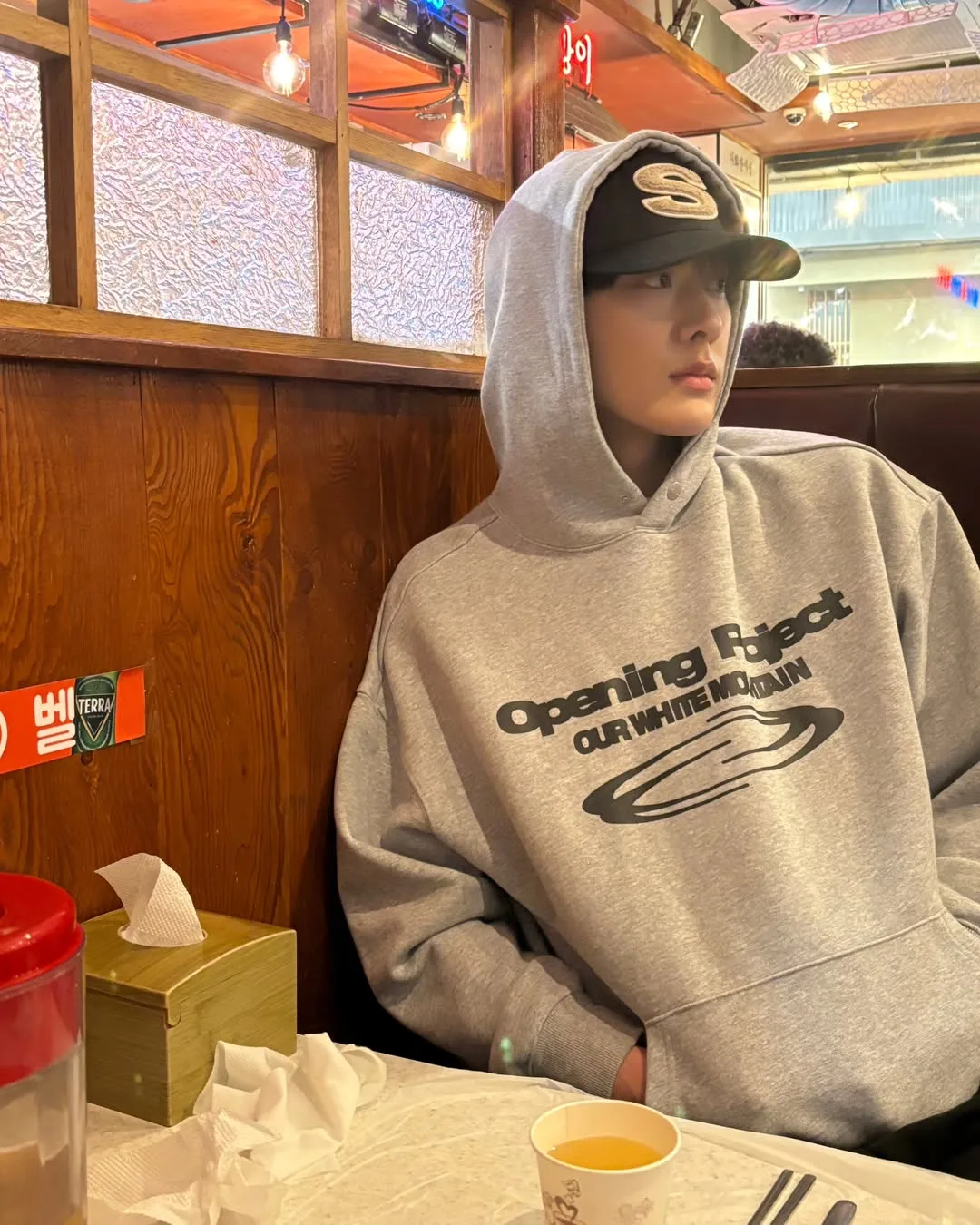 áo hoodie xám có nón cho nam mùa valentine