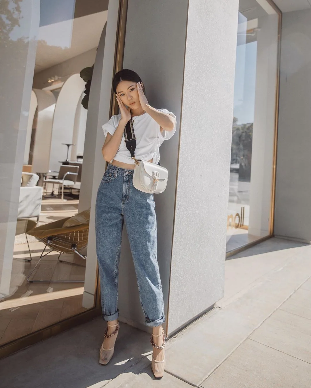 quần jeans petite boyfriend