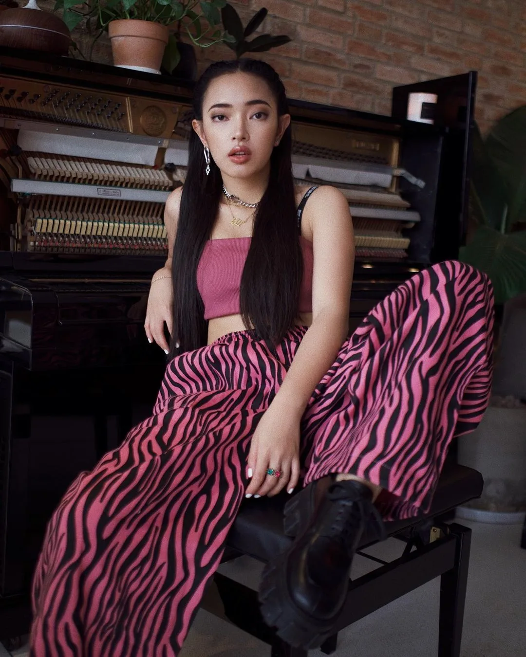 áo sport bra gym hồng
