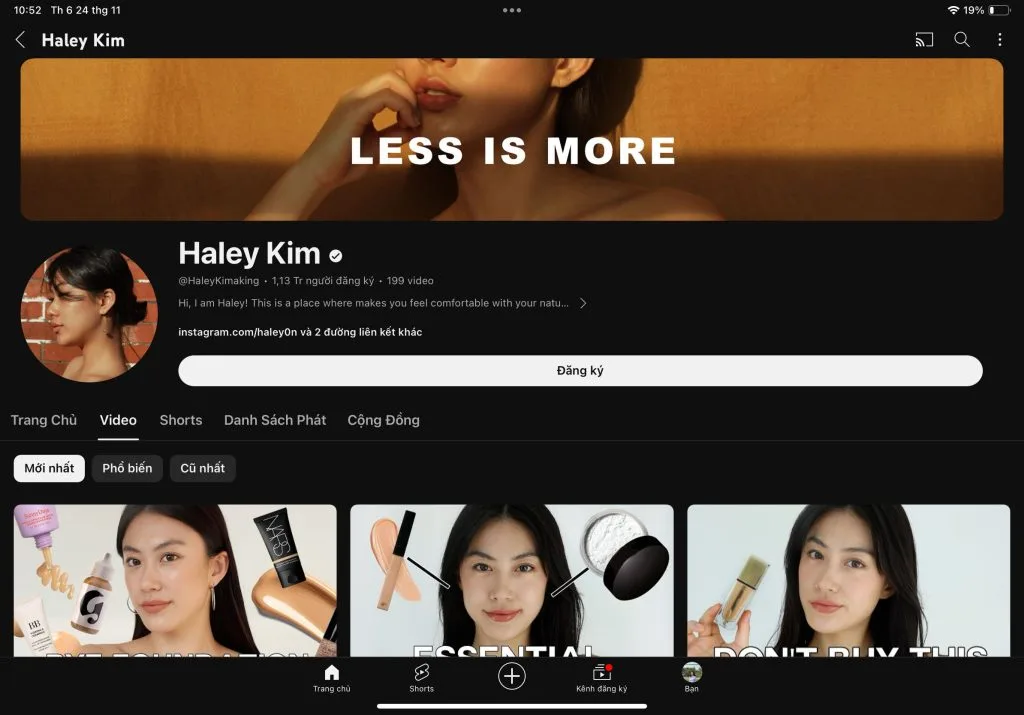 Haley Kim và phong cách trang điểm tối giản. Haley Kim và phong cách trang điểm tối giản.