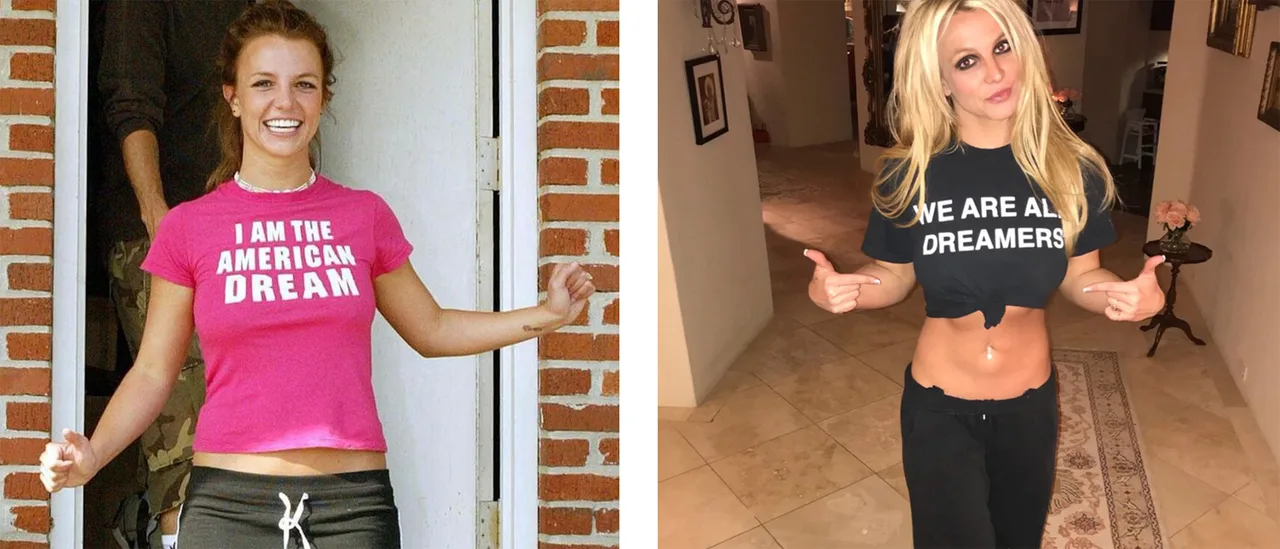 thời trang britney và áo biểu tượng thời trang britney và áo biểu tượng