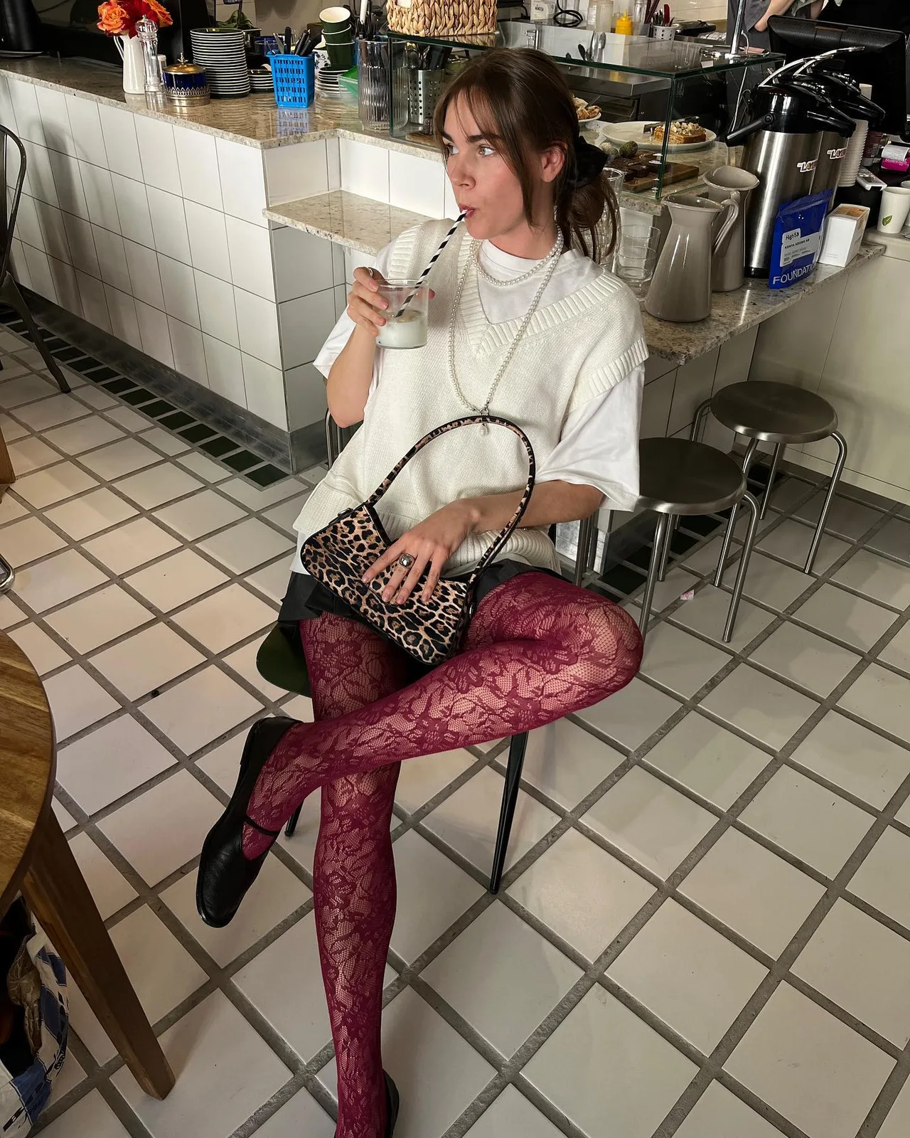 red tights - FW style