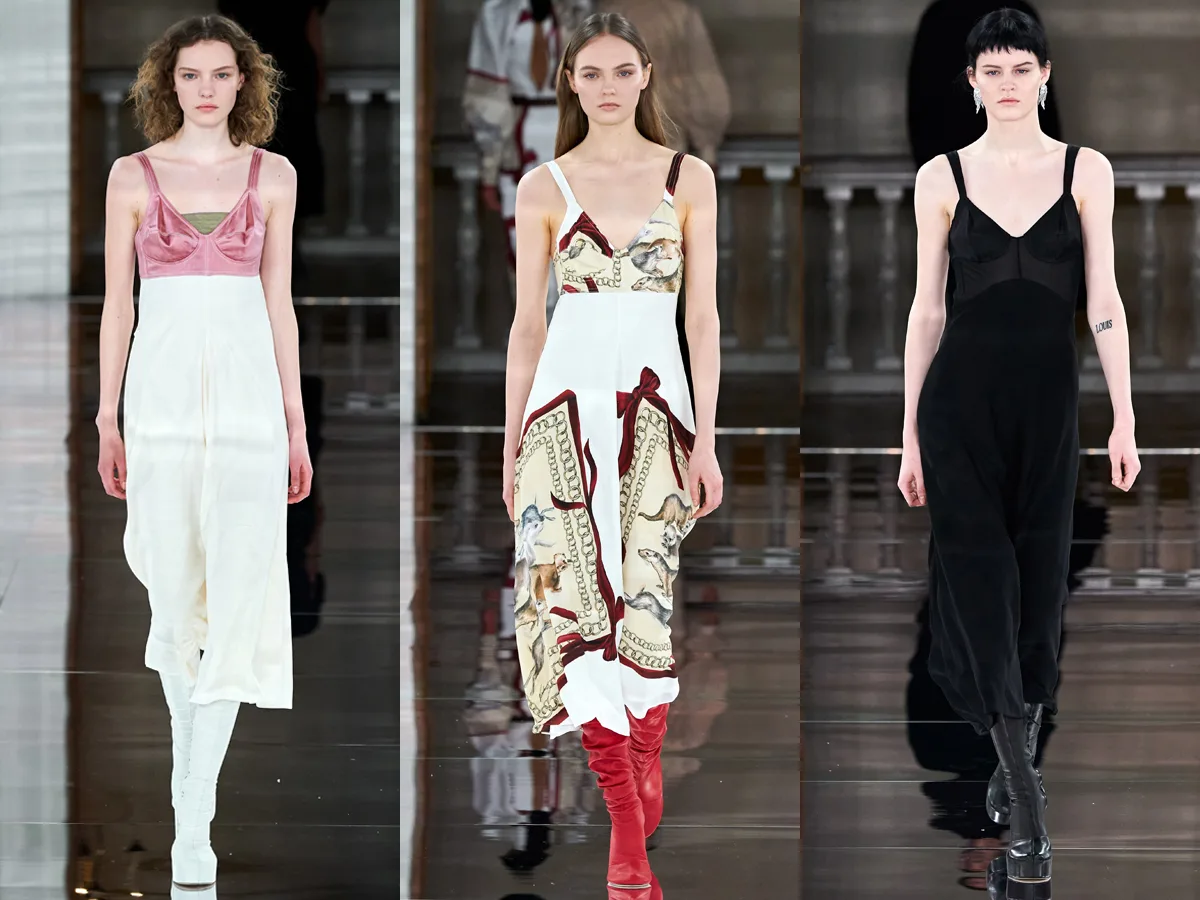 Đầm suôn hai dây từ BST Thu - Đông 2020 của Victoria Beckham