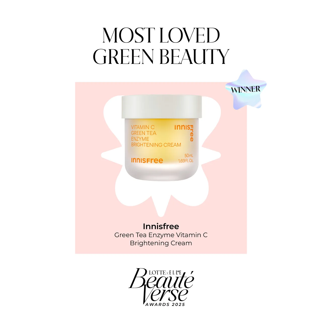 Innisfree – Green Tea Enzyme Vitamin C Brightening Cream