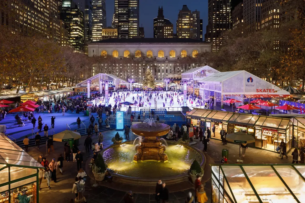 Winter Village ở NYC (Thành phố New York) là Làng Mùa đông tại Công viên Bryant (Bryant Park Winter Village)