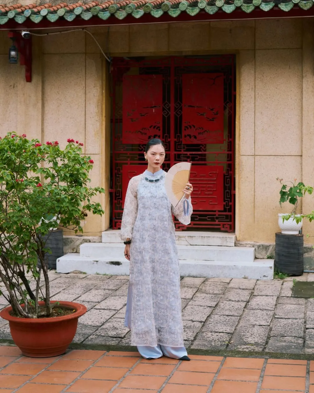 BST áo dài Tết Maison Thuy