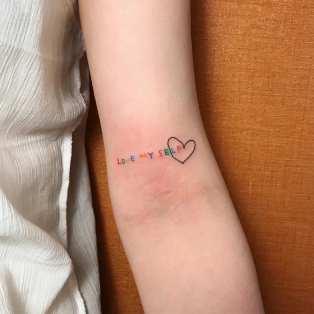 hình xăm hãy là chính mình love myself hình xăm hãy là chính mình love myself
