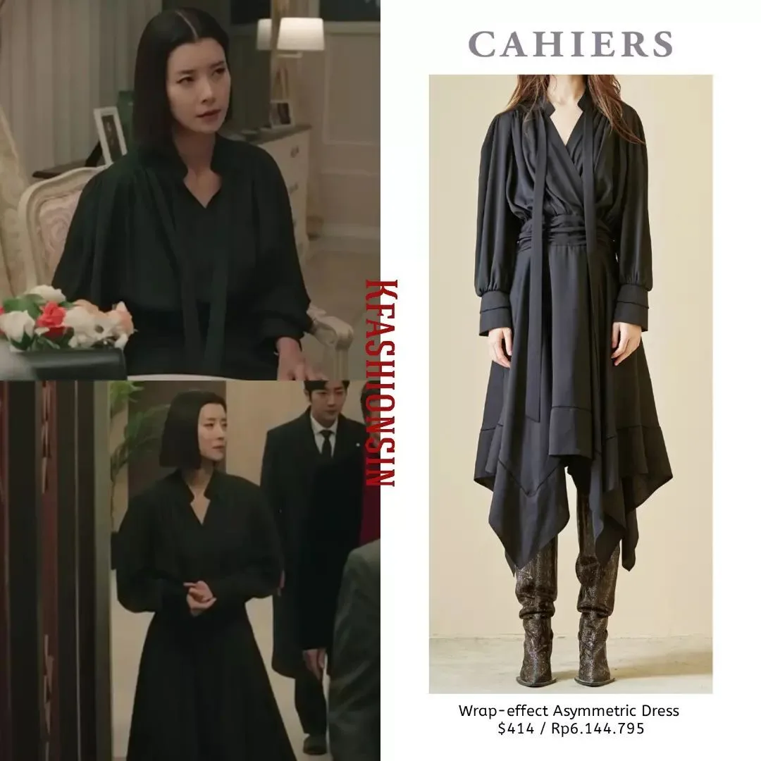 yoo sun váy cahiers đen