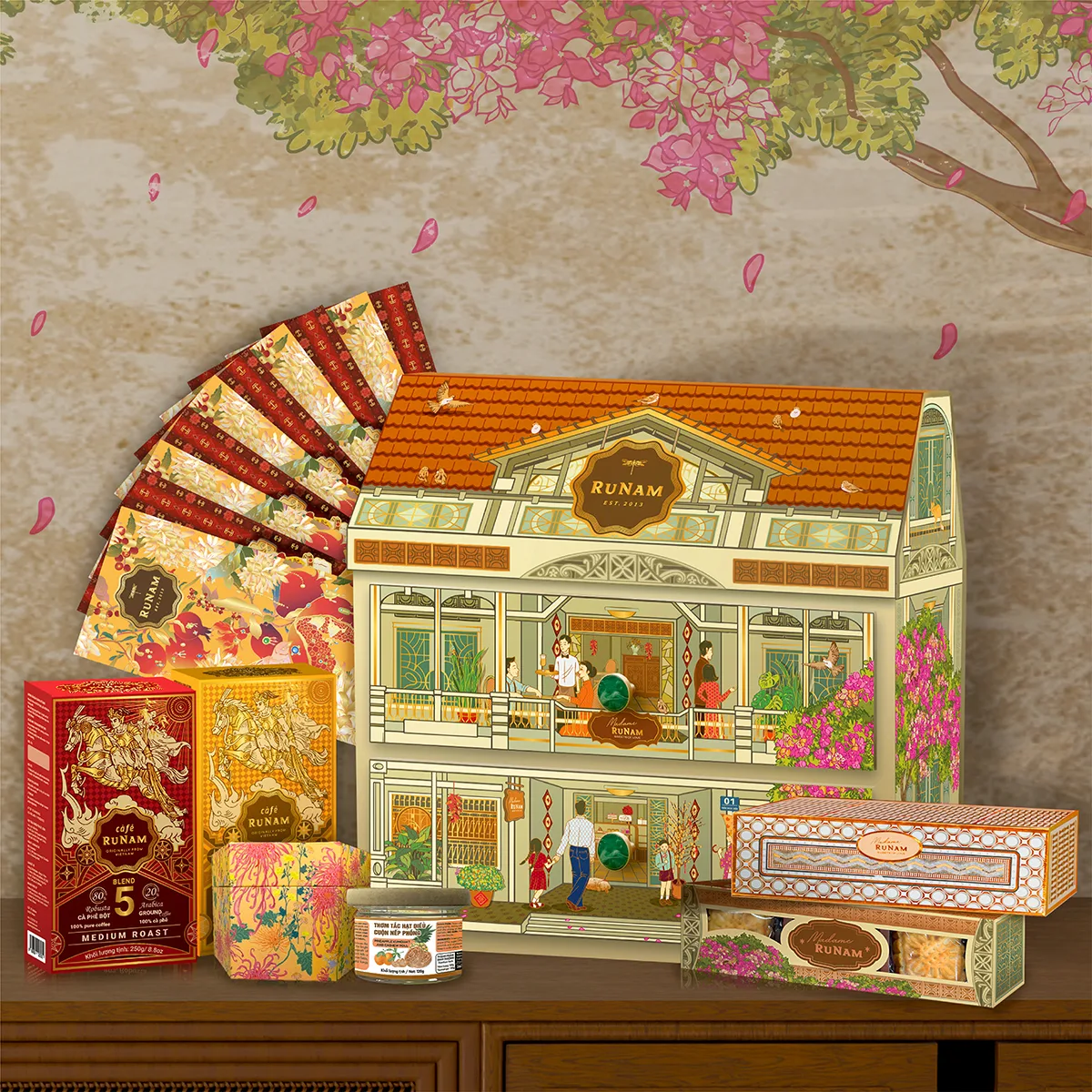 set quà tết runam