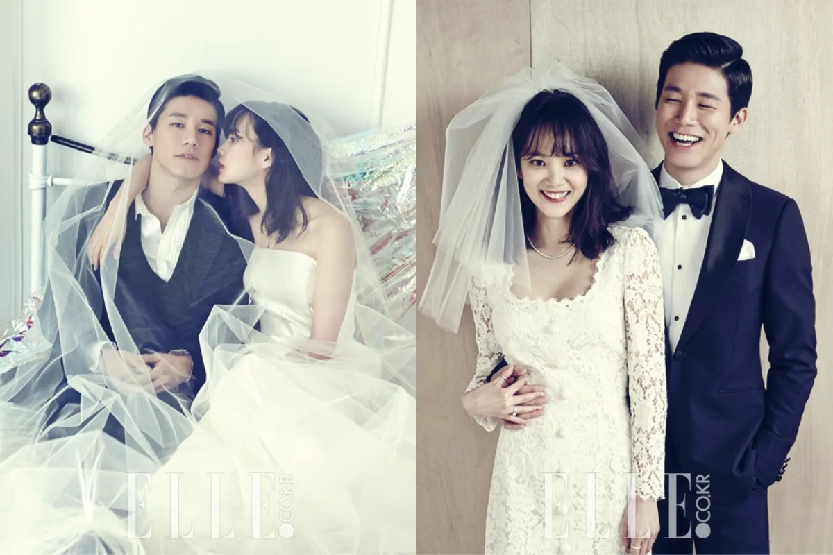 Họa báo cưới Kim Moo Yeol - Yoon Seung Ah do ELLE Korea thực hiện vào năm 2015