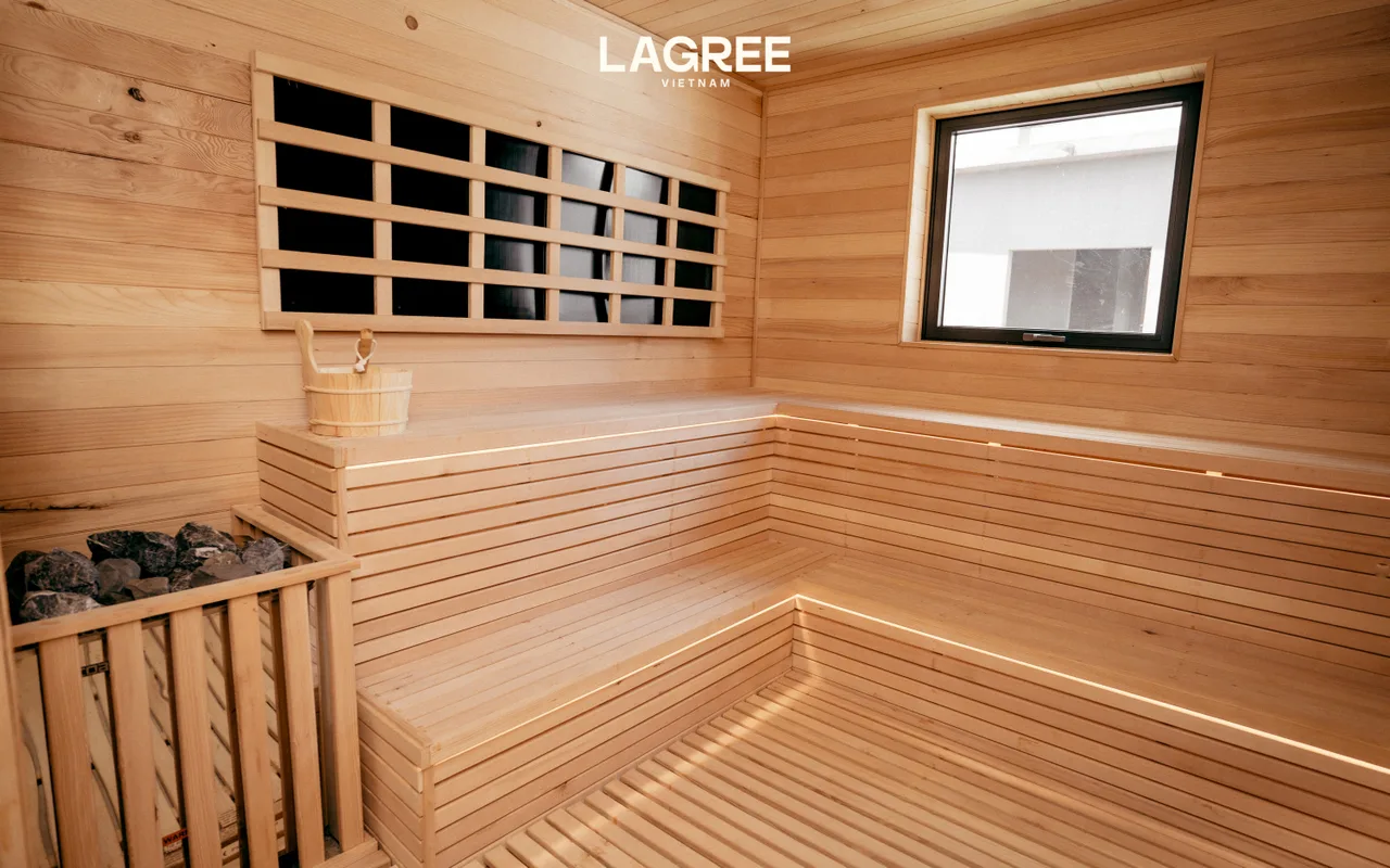 Phòng sauna tại studio Lagree Thảo Điền.