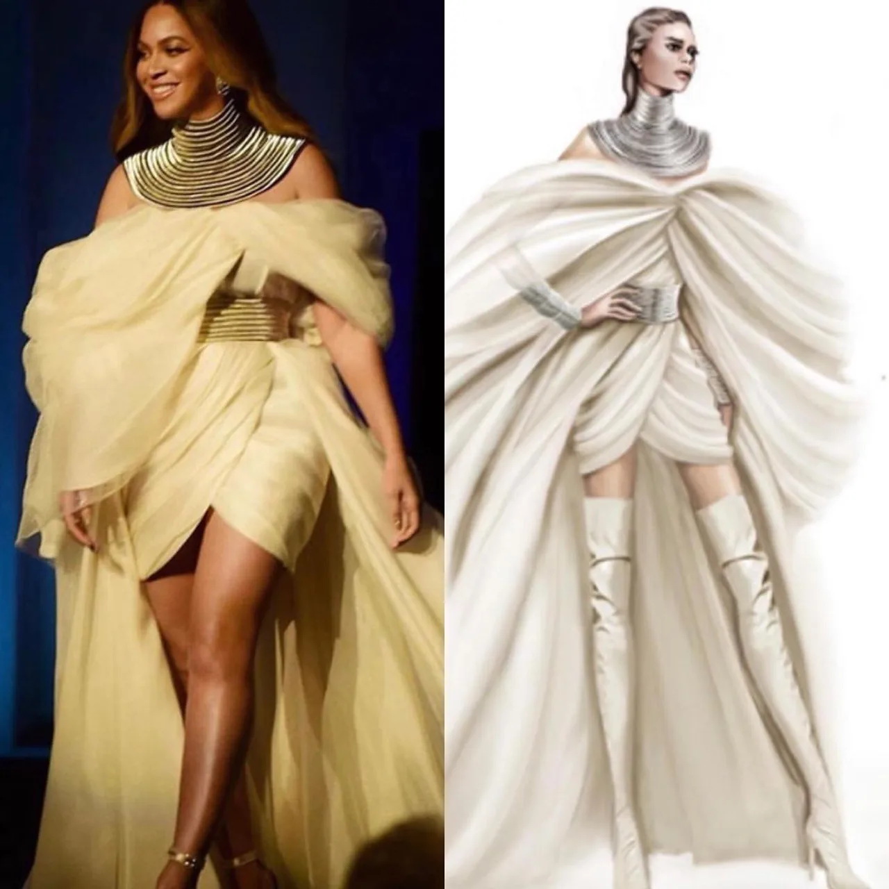 Beyoncé mặc đầm của nhà thiết kế Phương My