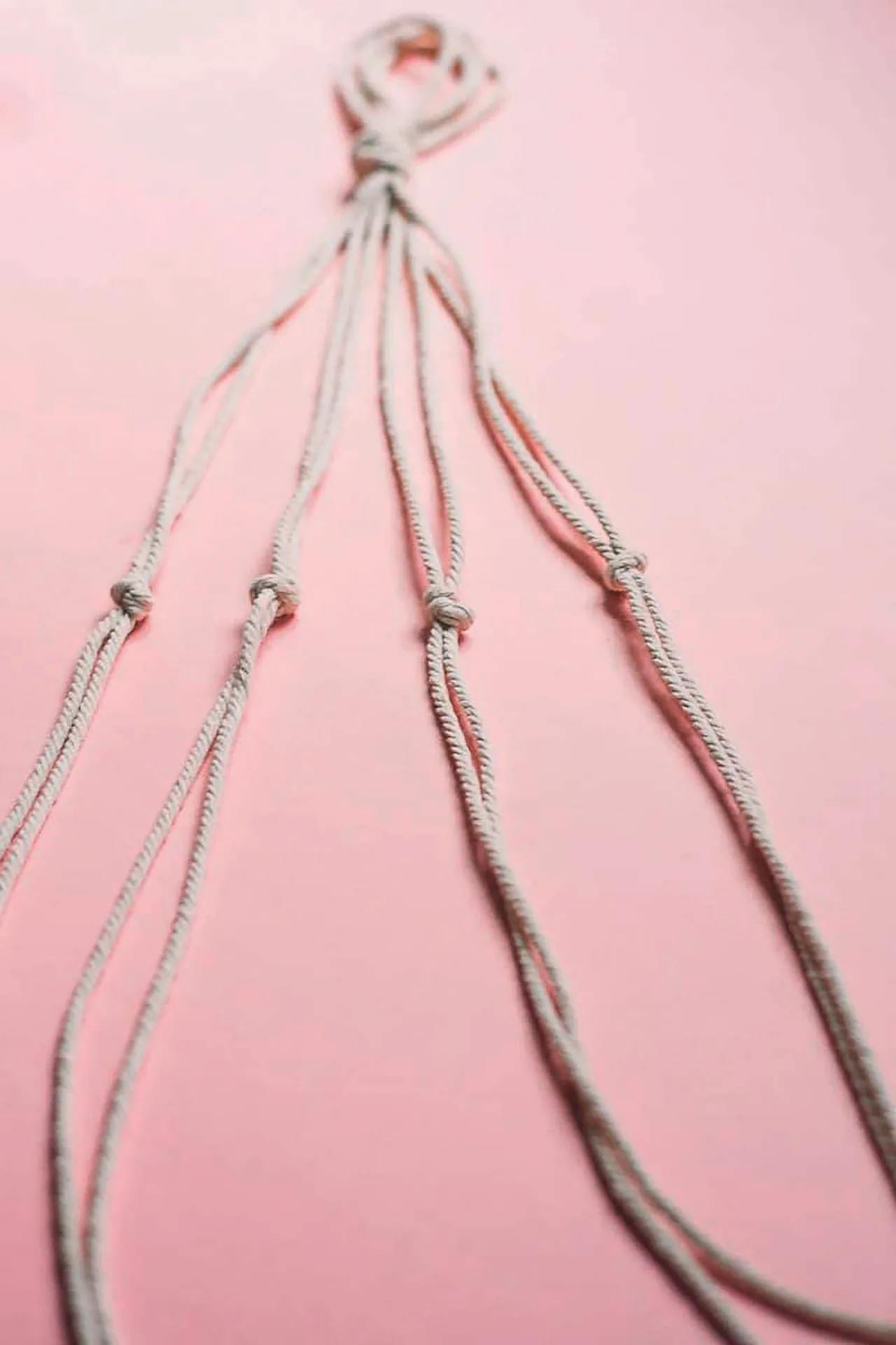 món đồ DIY dây thừng được buộc chặt dây thừng được buộc chặt