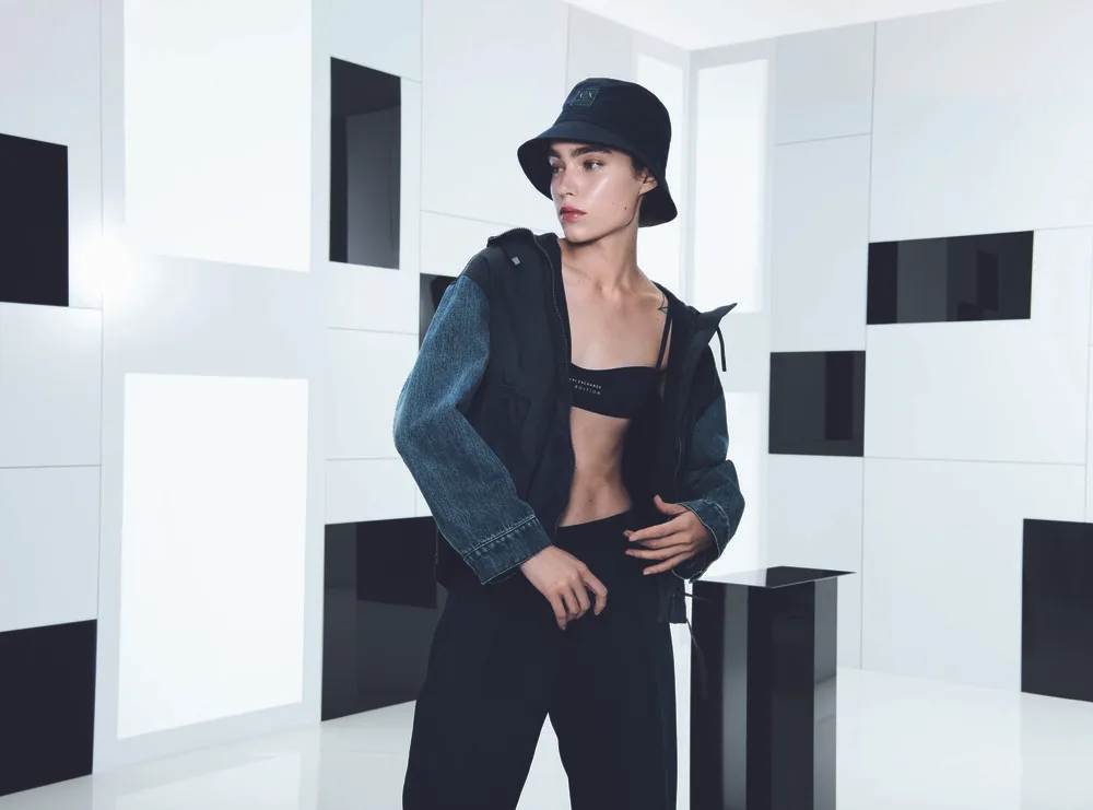 bản phối áo khoác denim