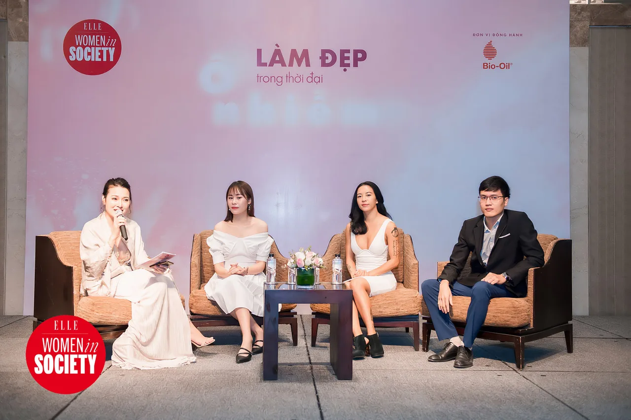 khách mời chia sẻ trong sự kiện elle women in society