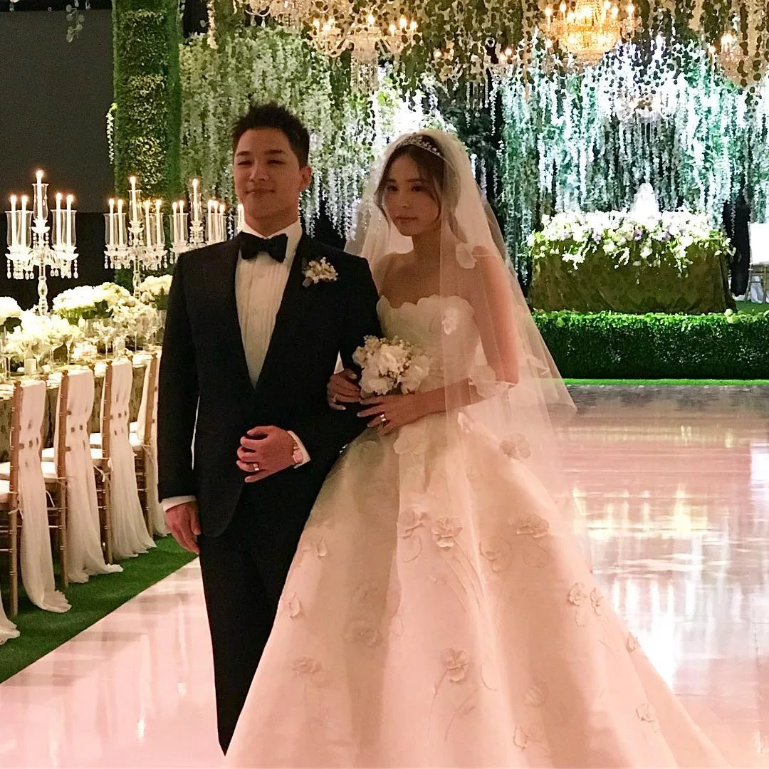 taeyang và cô dâu min hyo rin