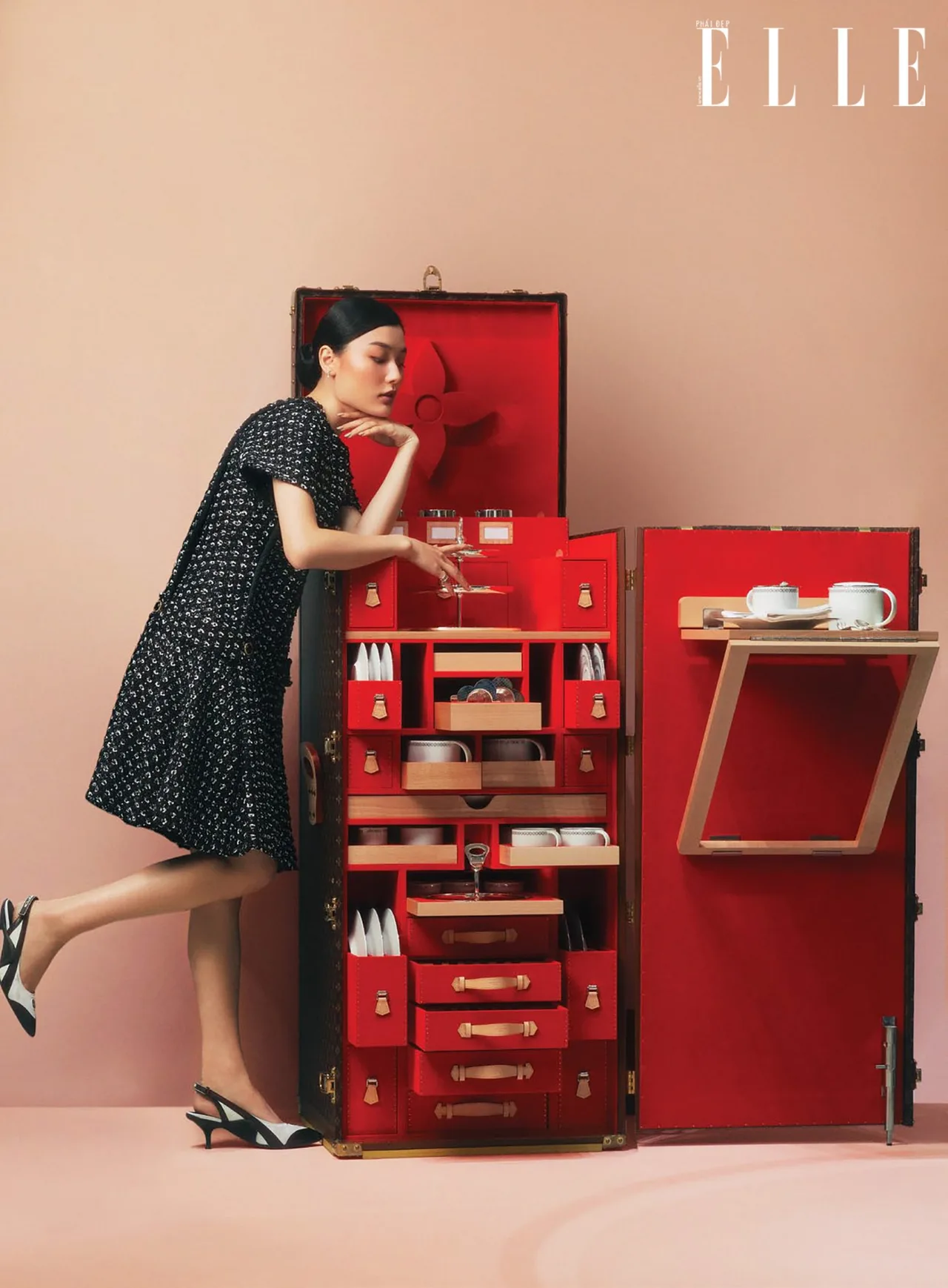 Louis Vuitton đầm chấm bi Louis Vuitton đầm chấm bi