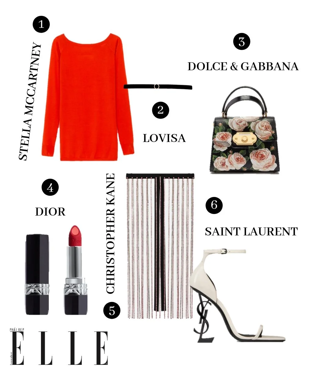 elle style calendar chân váy son dior