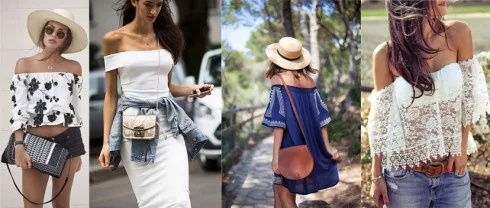 Các tín đồ thời trang kết hợp trang phục đa dạng với thiết kế trễ vai
