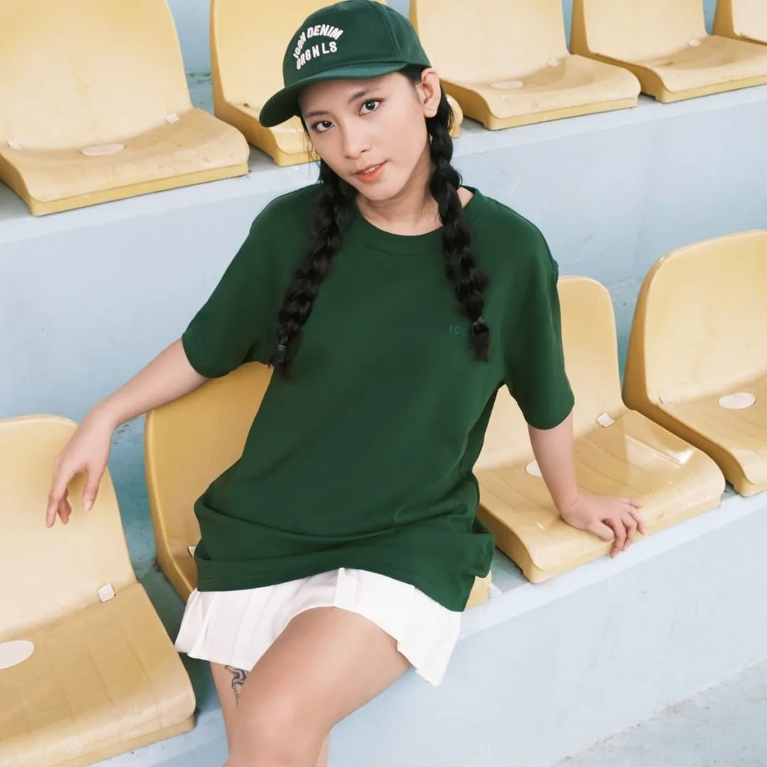 icondenim.official áo phông trơn xanh lá local brand
