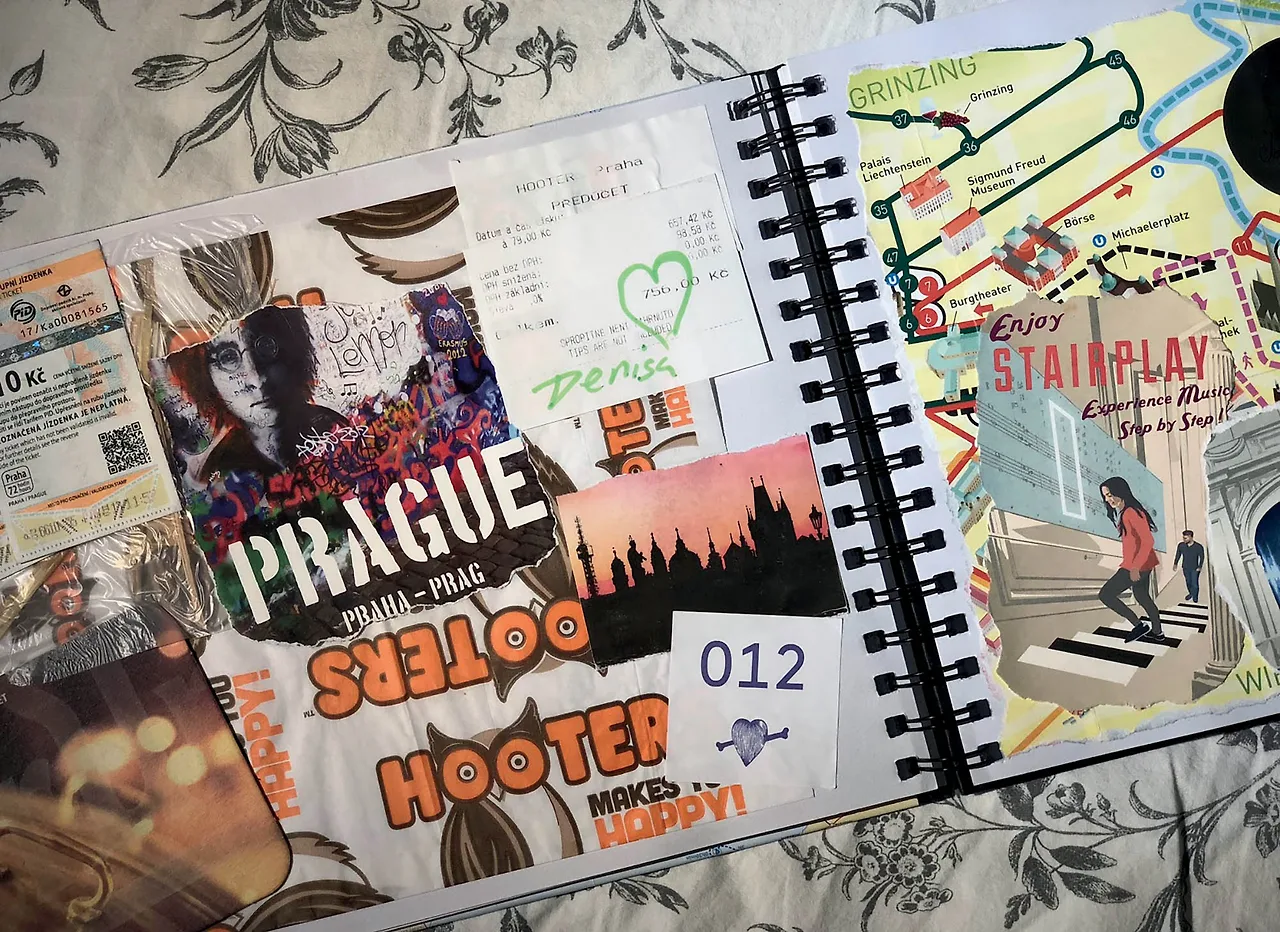 du lịch làm sổ crapbook
