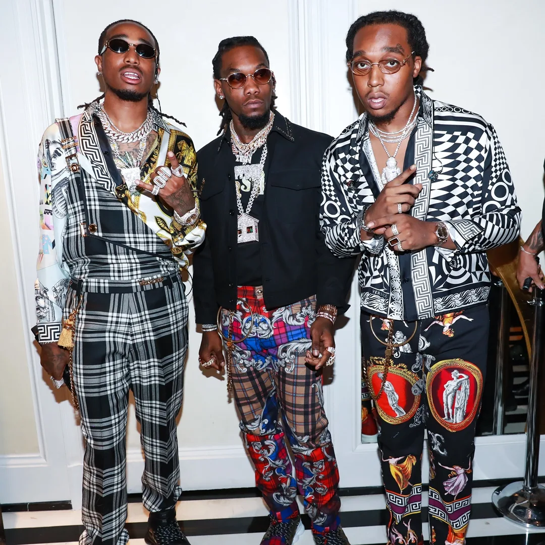 Quavo, Offset, Takeoff, Migos - Versace - elle vietnam