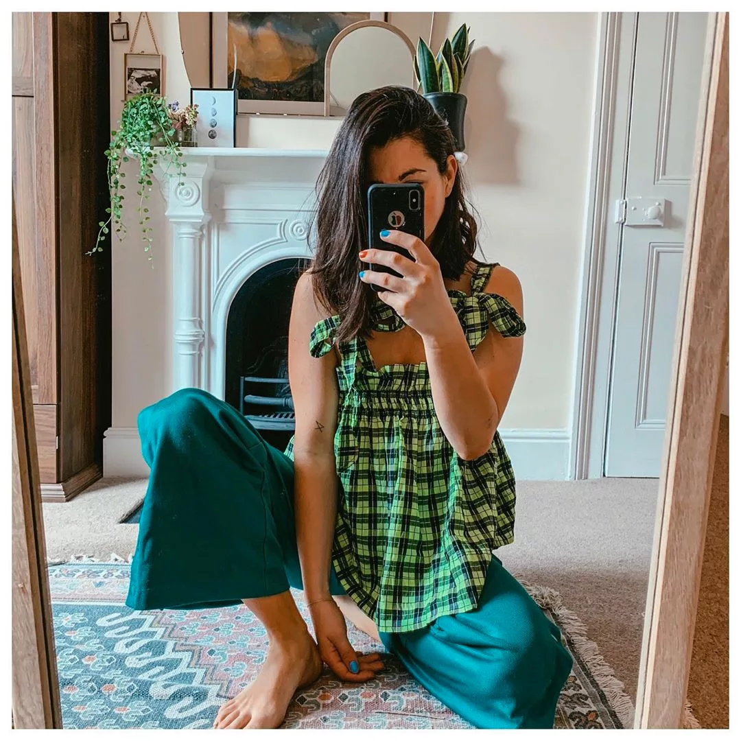 thử thách instagram cầu vồng màu xanh lá