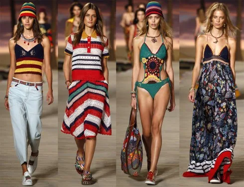 Kẻ sọc, hoa, bikini, váy maxi... sắc màu ấm nóng của BST chứa đưng tinh thần xuân-hè đầy lạc quan.