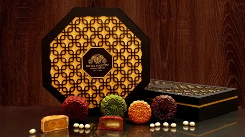 bánh trung thu majestic hop bát giác và chữ nhật