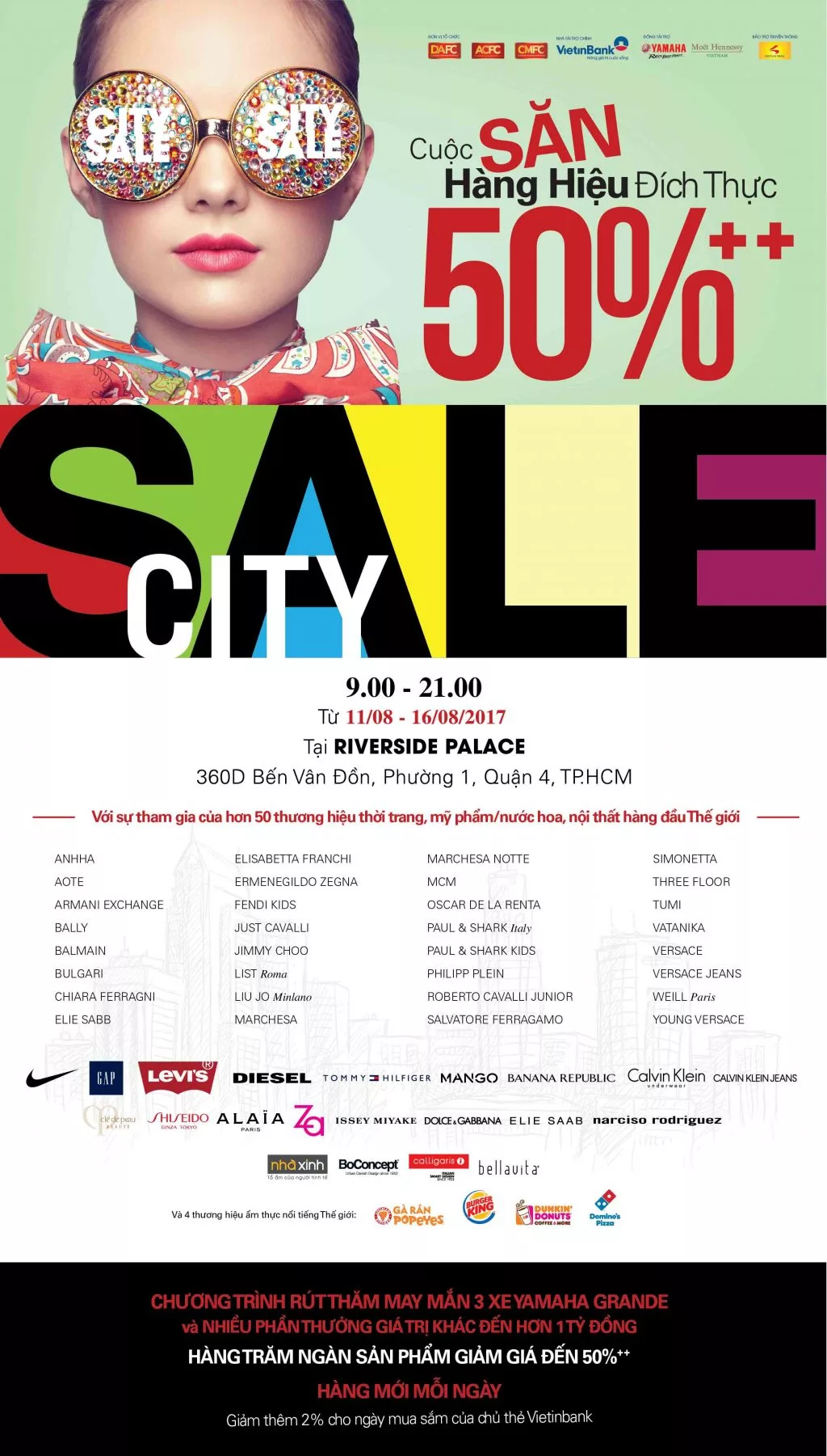 “Đại chiến” hàng hiệu giảm giá “đụng nóc” 80% tại City Sale – City Hunt 2017 “Đại chiến” hàng hiệu giảm giá “đụng nóc” 80% tại City Sale – City Hunt 2017