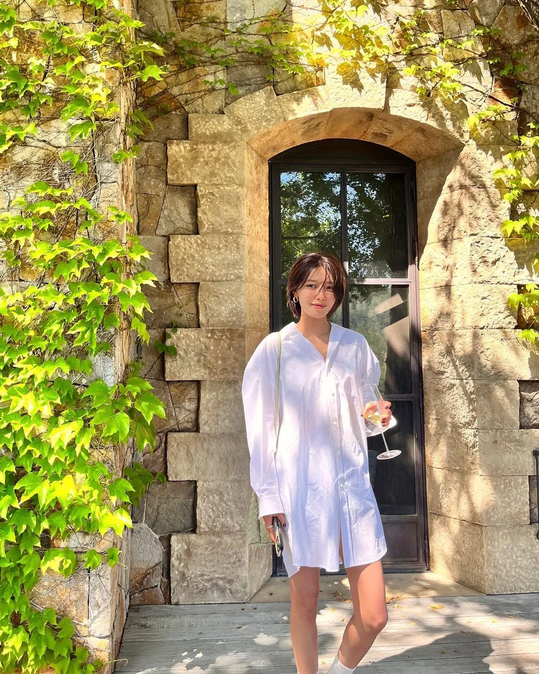 sooyoungchoi diện váy sơ mi