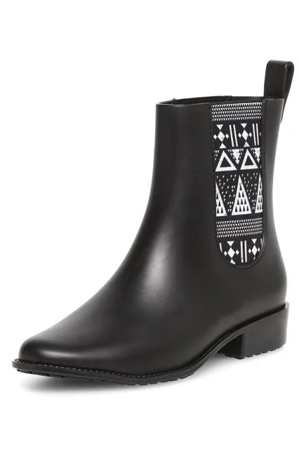Giày mùa mưa Dorothy Perkins Black Mel Gusset Ankle Wellies