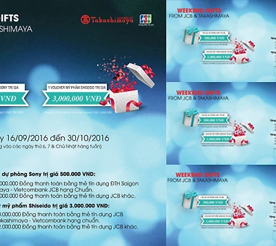 Takashimaya x JCB - Quà tặng cuối tuần "Weekend Gifts"