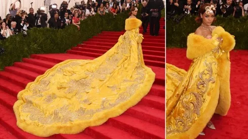 Chiếc váy hoàng bào của Rihanna tại MET Ball 2015.